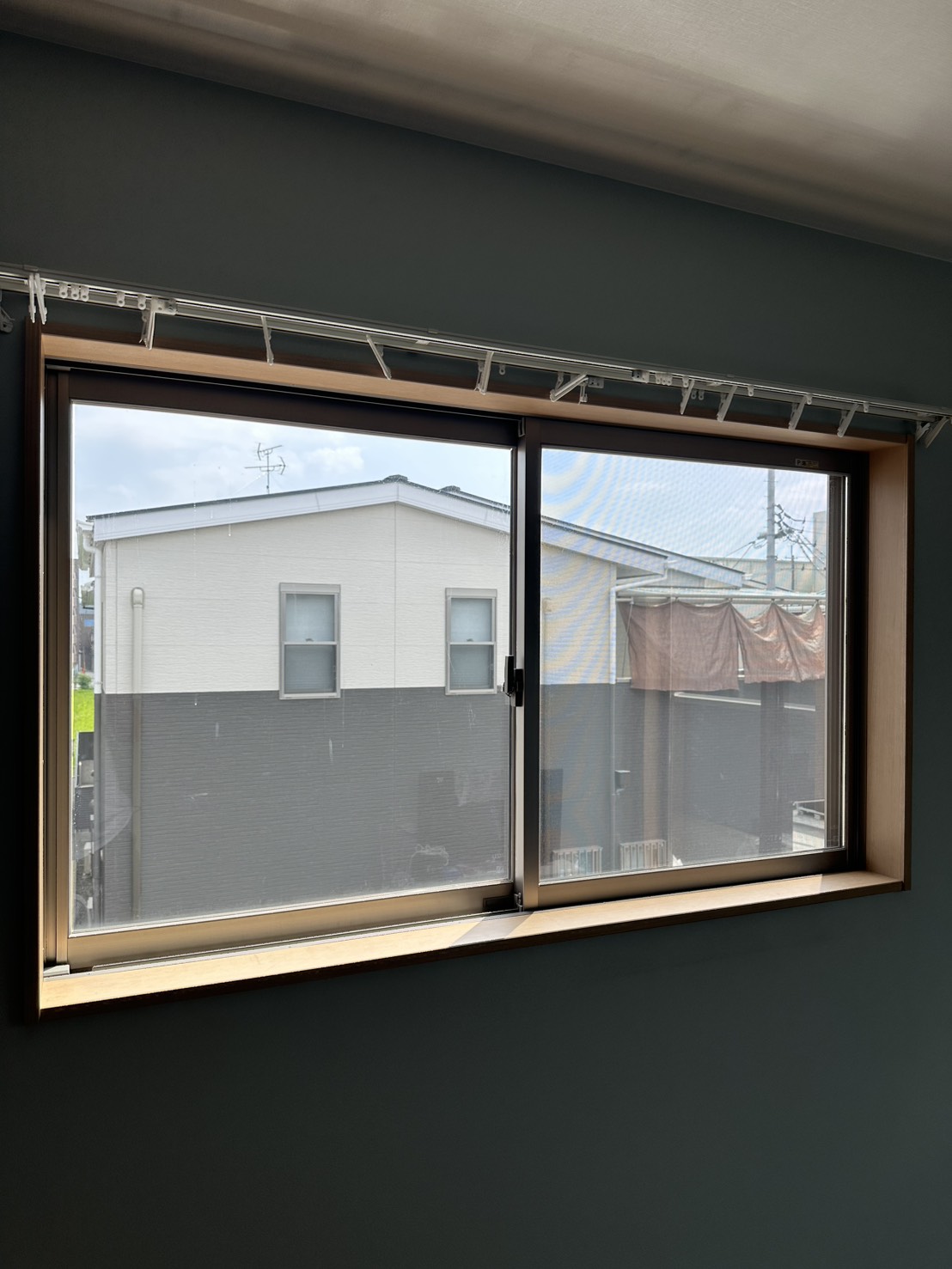 透明遮断熱フィルムの施工実施写真