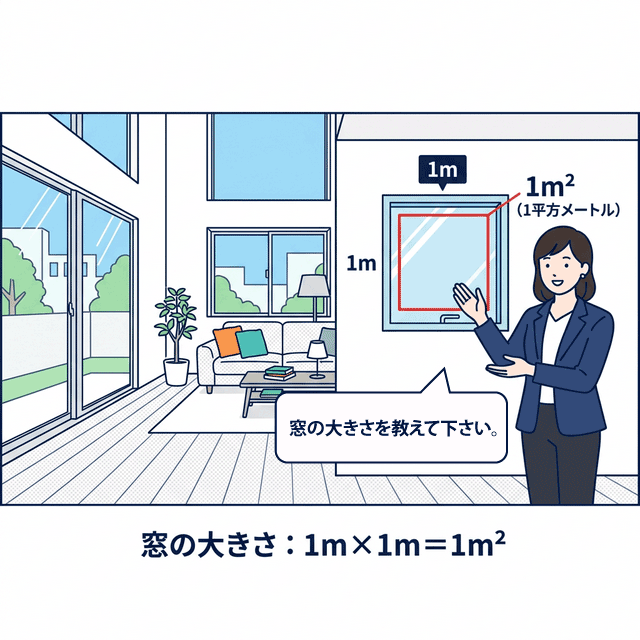 1㎡の目安図解