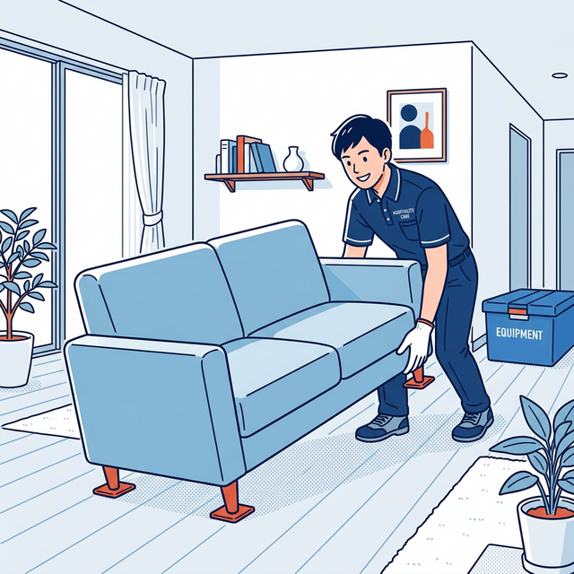 清潔で丁寧な施工風景